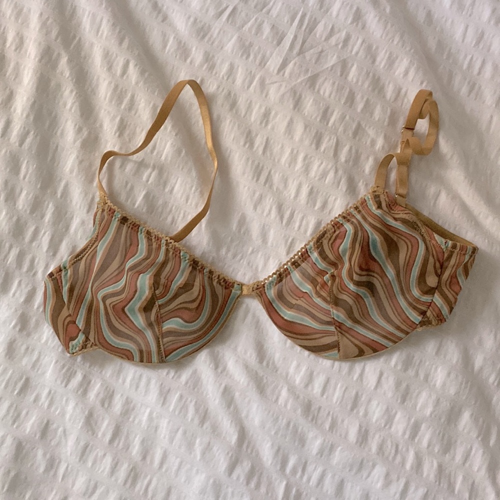 Urban outfitters psychedelic underwire bra